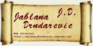 Jablana Drndarević vizit kartica